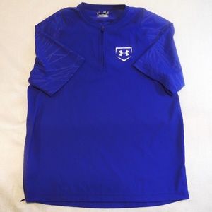 UNDER ARMOUR Blue Sport Shirt W/ Zipper Sz. medium